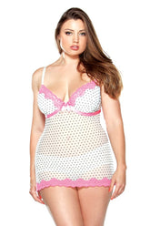Curve Pushup Polkadot Babydoll & Panty
