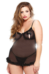 Captivating Curves - Seductive Plus-Size Lingerie Set