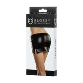 Glossy's Sleek and Stylish Wetlook Mini Skirt - Camren