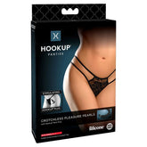 Pipedream HOOKUP Crotchless Pleasure Pearls Panties