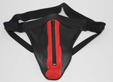 JAX Leather Jocks Black & Red