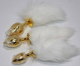 Kitten Tail Metal Butt Plug Gold