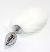 Kitten Tail Metal Butt Plug Silver