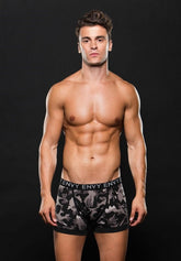 Logo Elastic Boxer Brief Grey Camo