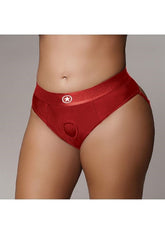 Ouch! Electrifying Strap-on Thong - Red