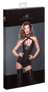 Short Powerwetlook Body with Lace Cleavage