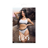 Iridescent One-Shoulder Shimmer Set - Vibes Drippin' Collection