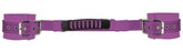 Adjustable Leather Handcuffs Purple