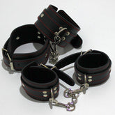 BDStyle Faux Leather Bondage Wrist and Ankle Restraints