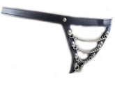 Sexy Pu Panty with Front Chain
