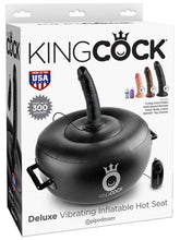 King Cock Deluxe Vibrating Inflatable Dildo Seat