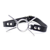 Grained Leather Spider Mouth Gag