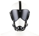 Head Harness Blindfold & Ball Gag Heavy