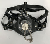 Leather Head Harness Gag with Stopper