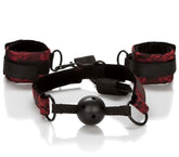 Scandal Breathable Ball Gag With Cuffs