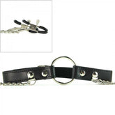 Seize O-Ring Gag With Nipple Clamps