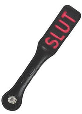Sportsheets 12 Inch Leather Slut Impression Paddle