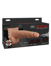 Fetish Fantasy 7.5 Inch Hollow Squirting Strap On with Balls