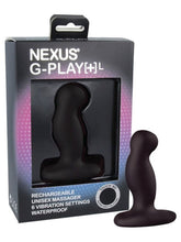 Nexus G Play Plus Large Unisex Vibrator Black