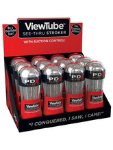 PDX Elite ViewTube See-Thru Male Stroker Display 12 Count