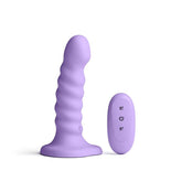 NS Novelties Colours Ribbed 5 Inch Vibrating Silicone Dildo