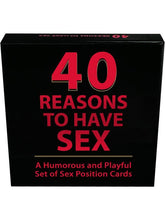 Kheper Games 40 Reasons to Have Sex Position Card Game