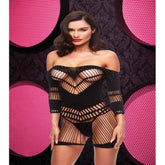 Lapdance Lingerie Bling Bling Womens Halter Dress Black