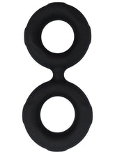 Playful Nero Liquid Silicone Connected Cock Ring