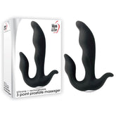 Adam and Eve 3 Point Vibrating Prostate Massager Black