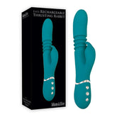 Adam and Eve Eve's USB Rechargeable Thrusting Rabbit Vibrator Green