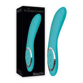 Adam and Eve The G Gasm Curve G Spot Vibrator Aqua