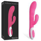 Adam and Eve The Warming Rechargeable Warming G Spot Rabbit Vibrator Pink