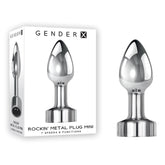 Gender X ROCKIN USB Rechargeable Vibrating Mini Butt Plug Chrome