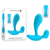 Gender X WEAR ME OUT Remote Controlled Wearable Adult Vibrator Blue