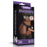 Lovetoy Ingen Vibrating Easy Strap-On Set Flesh 19cm