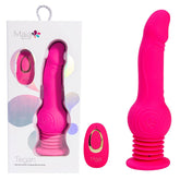 Maia TEGAN USB Rechargeable Jumping Vibrating Dong with Remote Pink