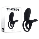 Playboy Pleasure JUST RIGHT Vibrating Cock Ring Black