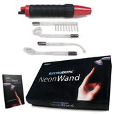 The Stockroom KinkLab Neon Wand 5 Piece Electrosex Kit Red