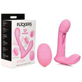 XR Brands Inmi Flickers G Flick Flicking G Spot Vibrator With Remote Pink