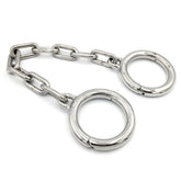 BDStyle Heavy Duty BDSM Play Metal Wrist Cuffs Only with Chain