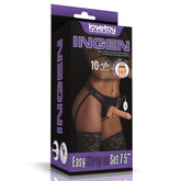 Lovetoy IngenVibrating Easy Strap On Dildo Set Flesh 19cm