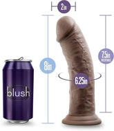 Au Naturel Realistic Dildo with Suction Cup Vanilla 8 inch