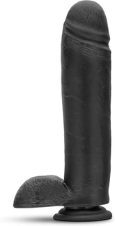 Au Naturel Bold Huge Suction Cup Realistic Dildo Black 10.5 Inch