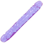 Crystal Jellies Jr Double Dong Purple 12 Inch