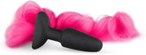 Fetish Collection Silicone Butt Plug With Tail Pink