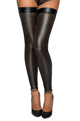 Noir Handmade Ladies Lasercut Stockings