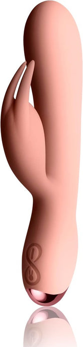 Rocks Off Flutter Silicone Rabbit Vibrator Pink