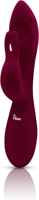 Viben Pzazz Rechargeable Thumping Rabbit Vibrator Ruby