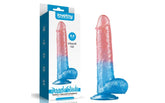 Lovetoy Dazzle Studs Realistic Dildo 9 Inch Pink / Blue