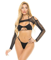 Pink Lipstick Shrug Life Bra Set 3 Piece